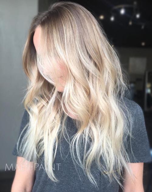 40 stilvolle Frisuren für lange blonde Haare  