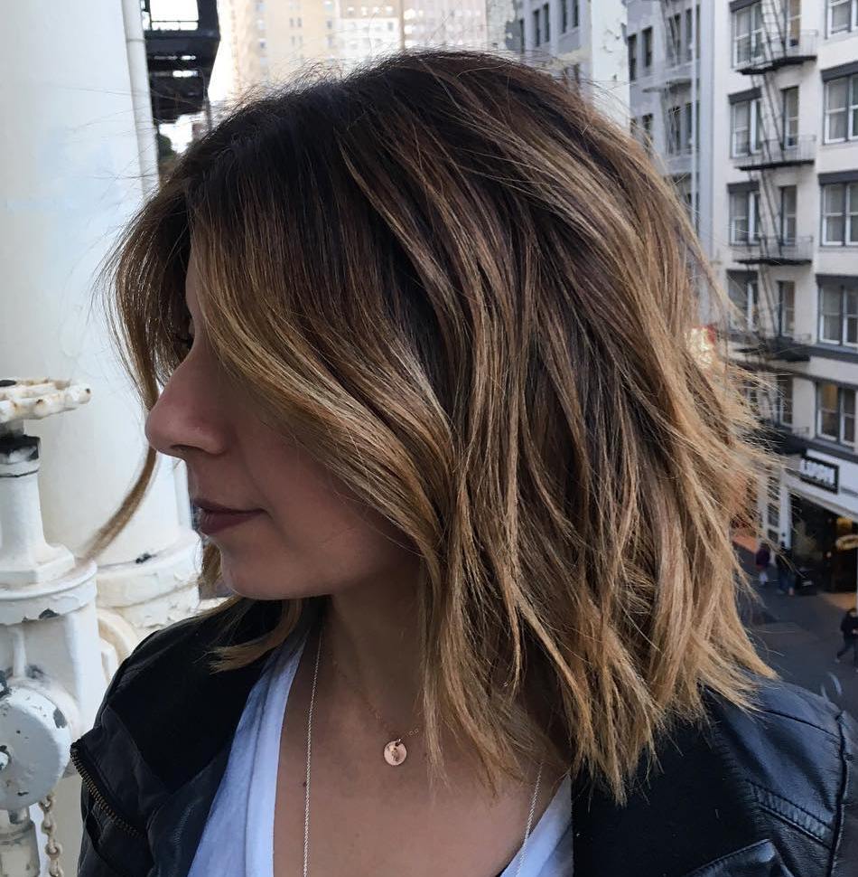 20 lange Choppy Bob Frisuren für Brünette und Blondinen  