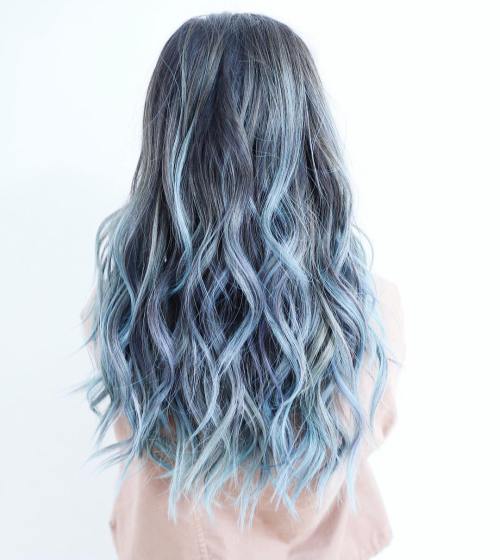 30 eisige hellblaue Haarfarbe Ideen für Mädchen  