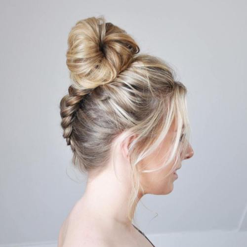 35 einfache und hübsche Top Knot Frisuren  