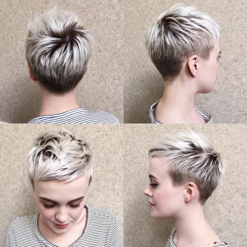 70 Short Shaggy, Stachelige, Edgy Pixie Schnitte und Frisuren  