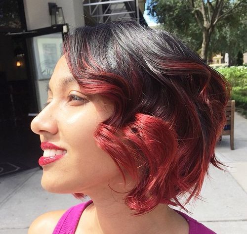25 spannende Ideen für rotes Ombre-Haar 