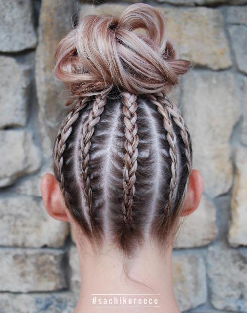 35 einfache und hübsche Top Knot Frisuren  