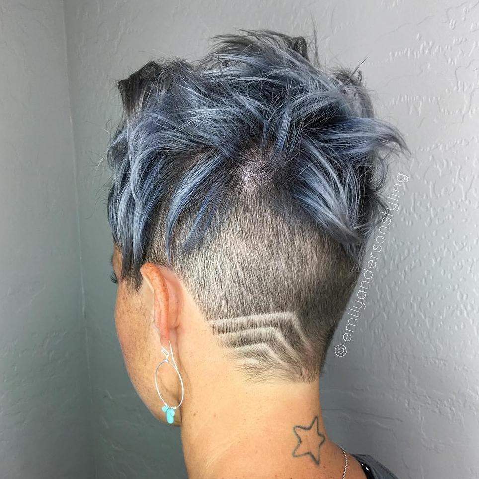 20 Undercut Haar Tattoo Ideen für Mädchen  