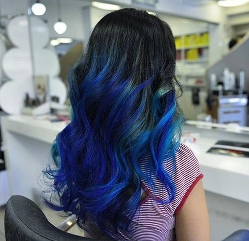 40 lebhafte Ideen für schwarzes Ombre-Haar  