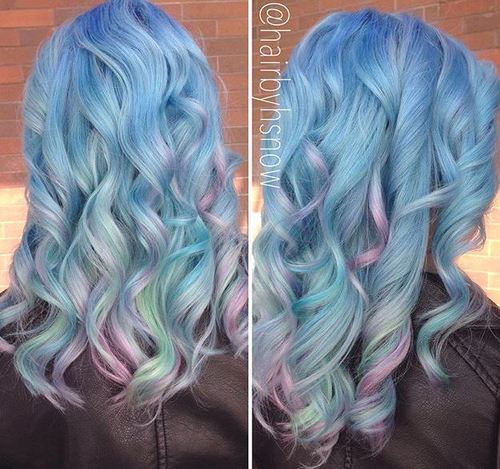 20 Pastel Blue Hair Color Ideen, die Sie versuchen müssen  