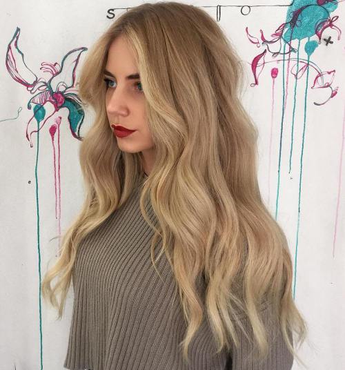 40 stilvolle Frisuren für lange blonde Haare  