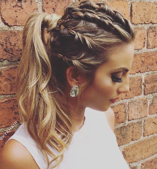 30 fantastische französische Braid Pferdeschwänze  