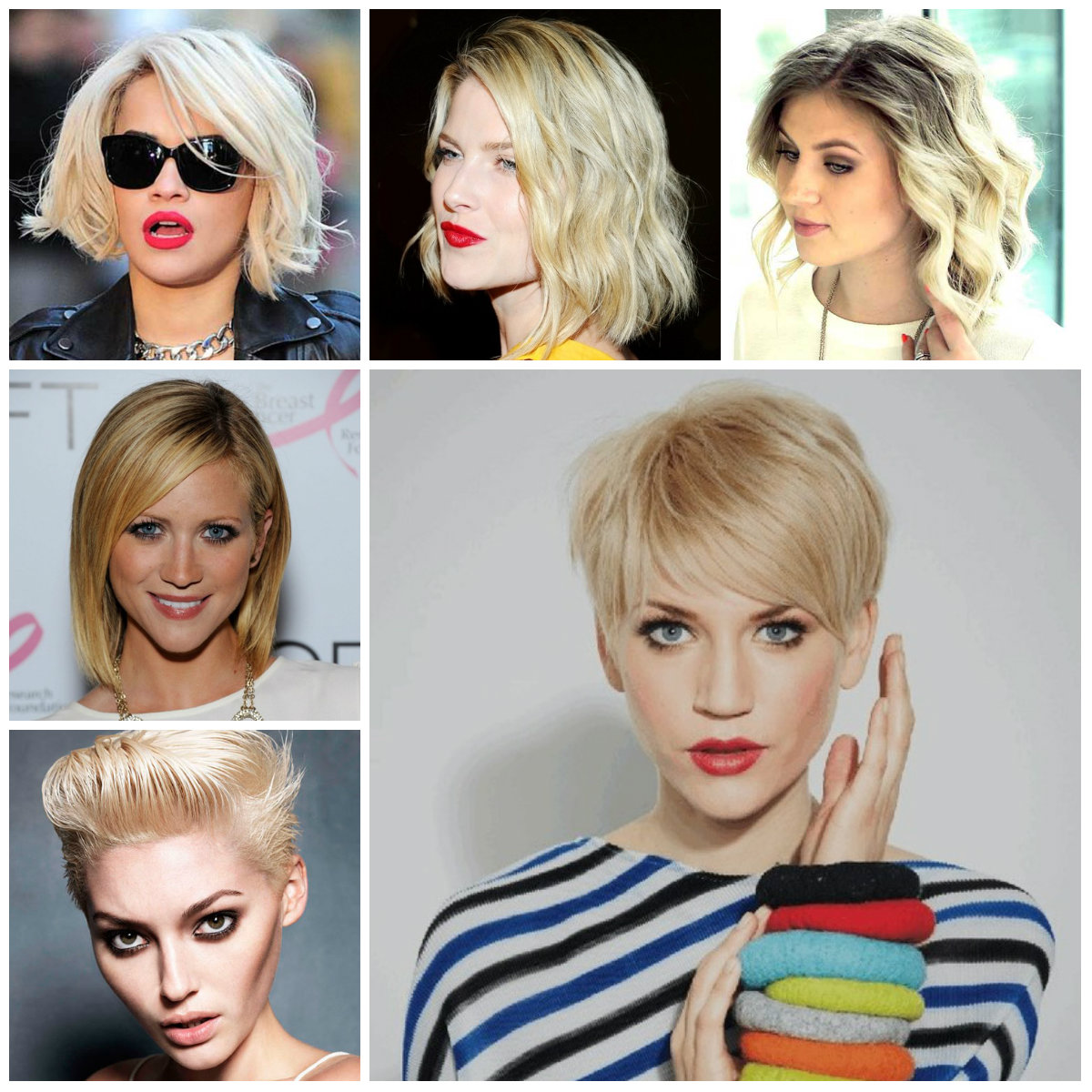 Kurze Blonde Frisur Inspiration für Neu  