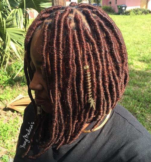 20 süße und kreative Ideen für kurze Faux Locs  