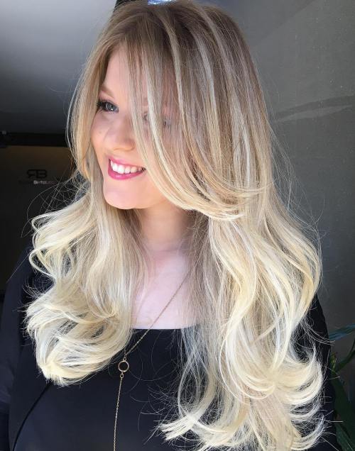 40 stilvolle Frisuren für lange blonde Haare  