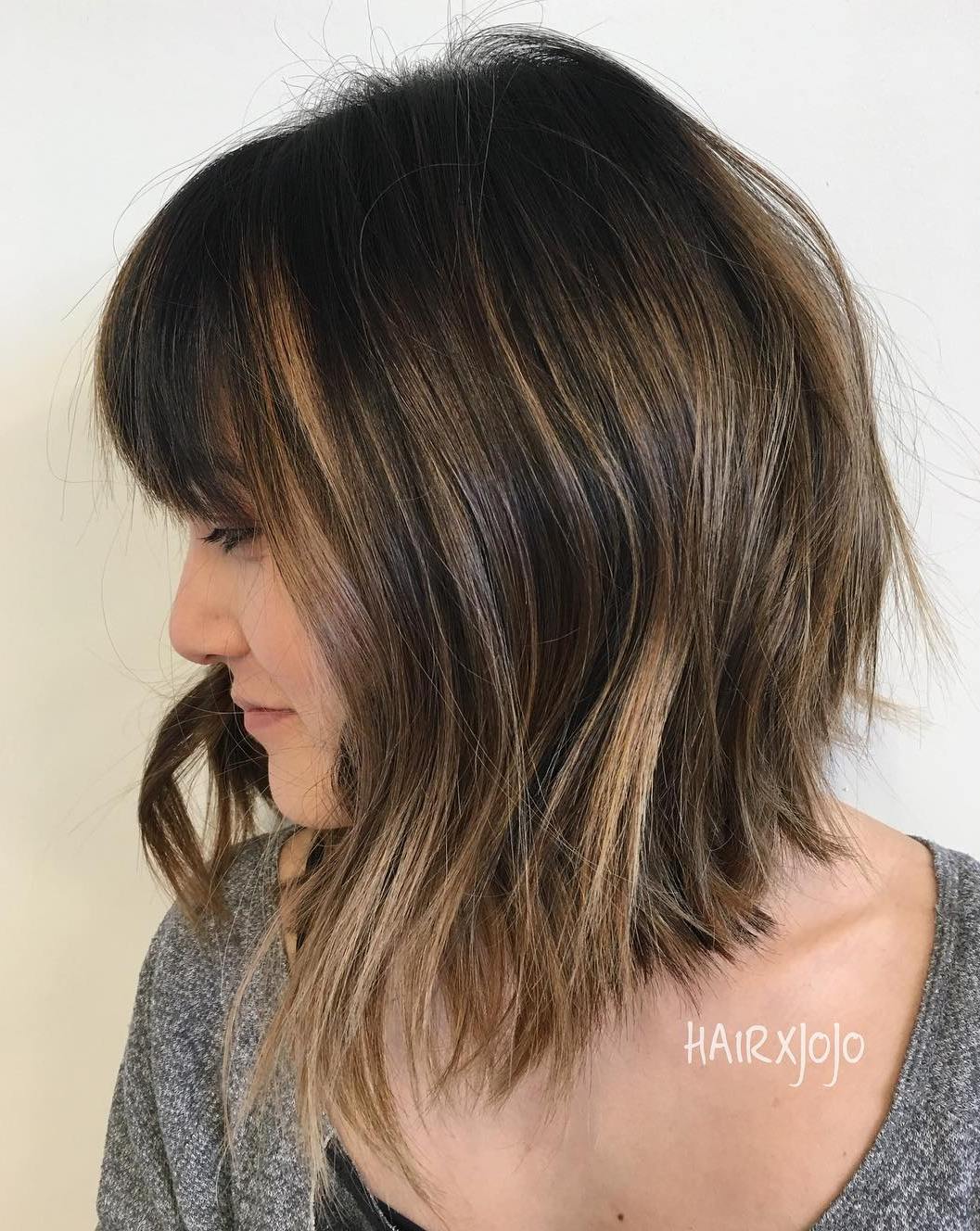 20 lange Choppy Bob Frisuren für Brünette und Blondinen  