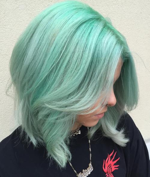 20 Mint Green Frisuren, die total erstaunlich sind  