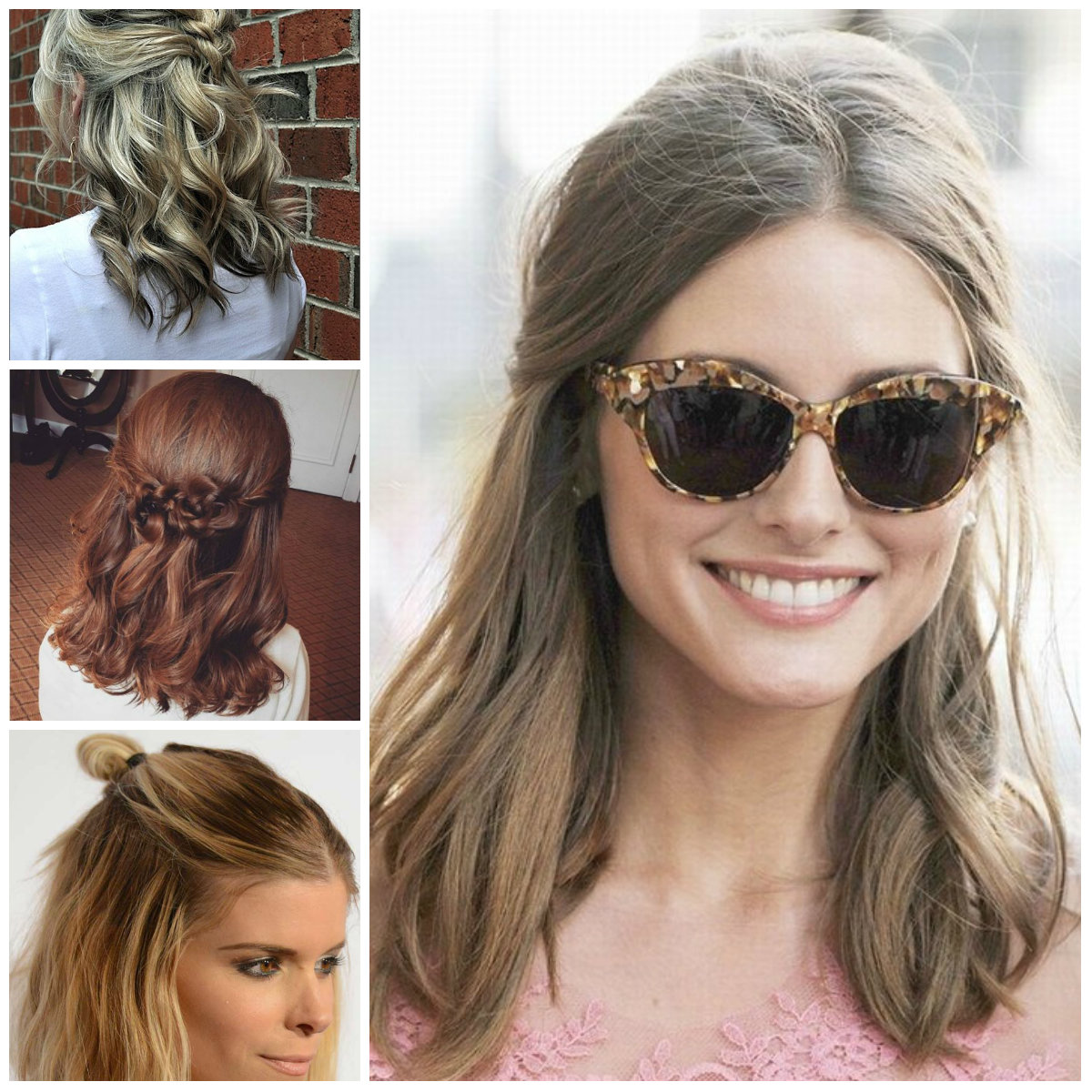 Neu mittellange Half Updos  