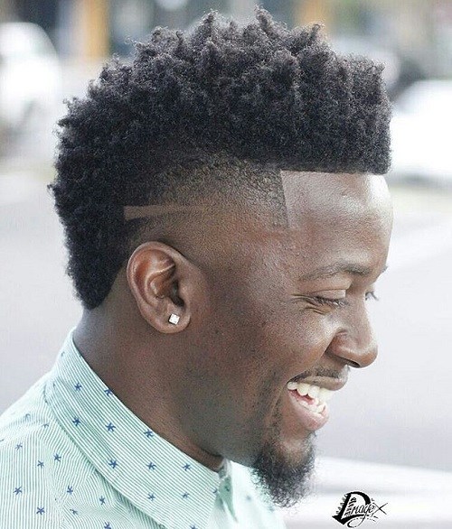 50 stilvolle Fade Haarschnitte für schwarze Männer 