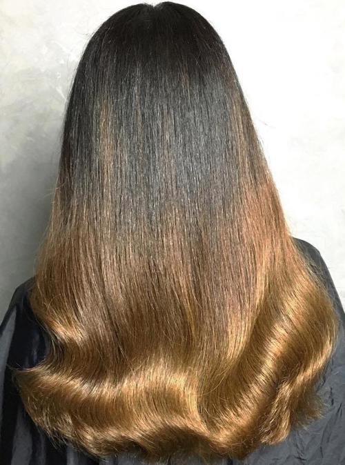 40 lebhafte Ideen für schwarzes Ombre-Haar  