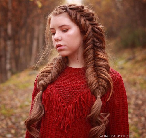 40 Awesome Jazzed Up Fishtail Braid Frisuren  