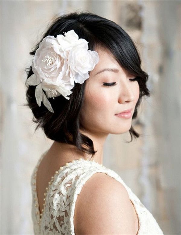 23 Most Glamorous Hochzeit Frisur für kurze Haare  