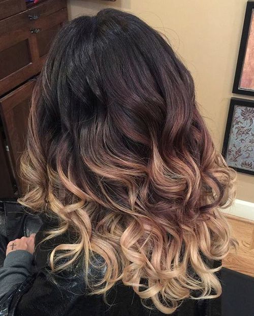 40 lebhafte Ideen für schwarzes Ombre-Haar  