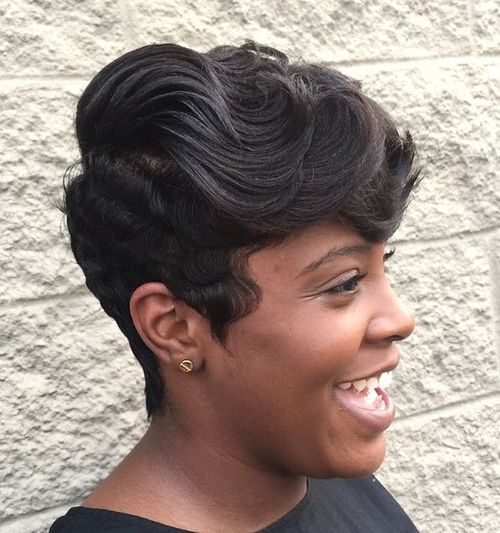 60 große kurze Frisuren für schwarze Frauen 
