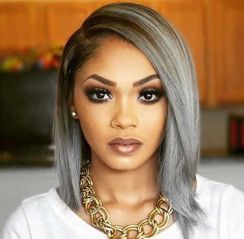 Neu graue Haarfarbe Ideen für schwarze Frauen  