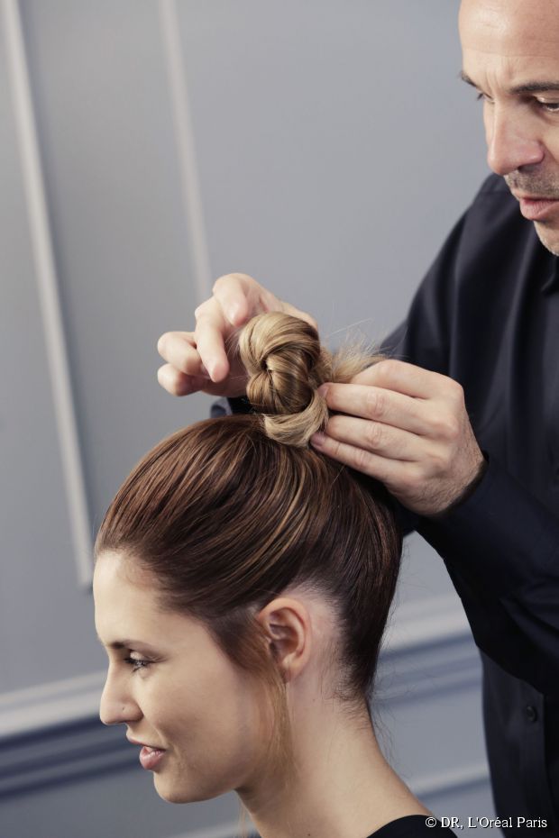 Warum ein Brötchen oder Haarknoten die perfekte Hochsteckfrisur für ombre Haare ist  