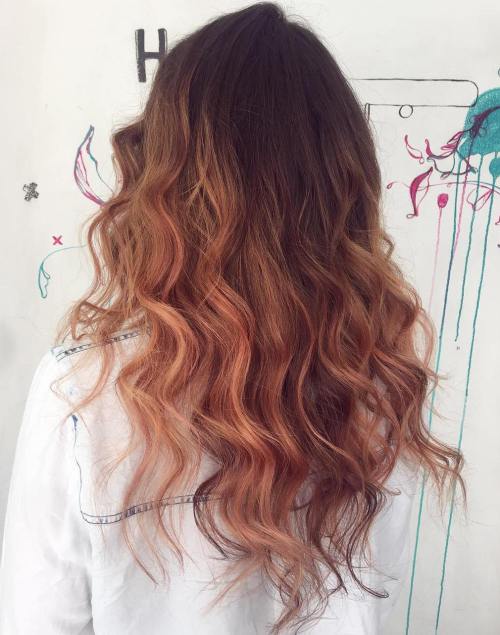 20 wunderschöne Beispiele von Roségold Balayage  