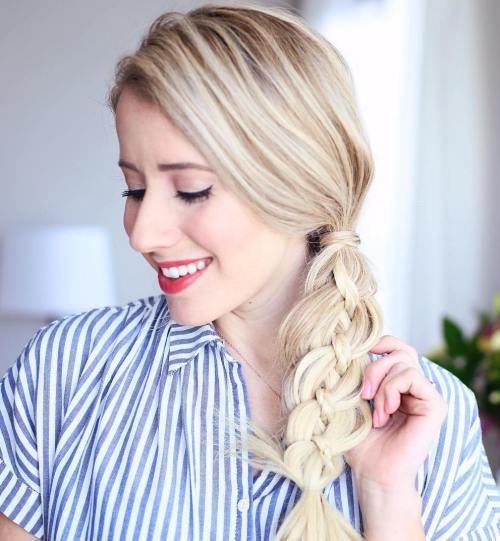 20 Frisuren mit Vier-Strand-Zöpfen, um dich zu inspirieren  