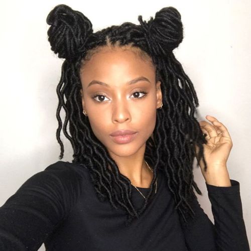 20 süße und kreative Ideen für kurze Faux Locs  