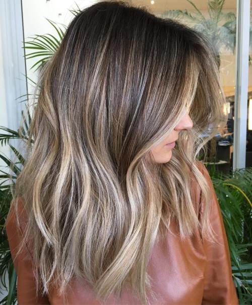 50 Ideen für hellbraunes Haar mit Highlights und Lowlights  