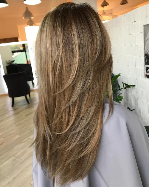 80 Cute Layered Frisuren und Schnitte für langes Haar  