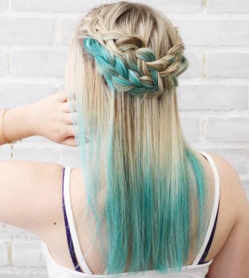 40 Fairy-Like Blau Ombre Frisuren  