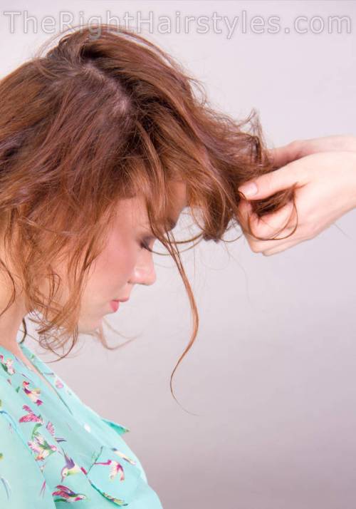 How To: Nasses Aussehen Scrunched Haar 