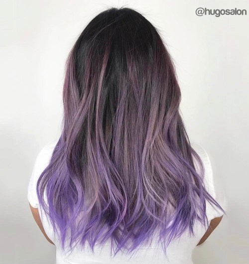 20 lila Balayage Ideen von subtil bis lebendig  