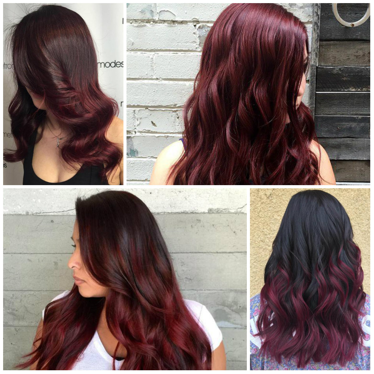 Top Burgundy Hair Farben für 2018  