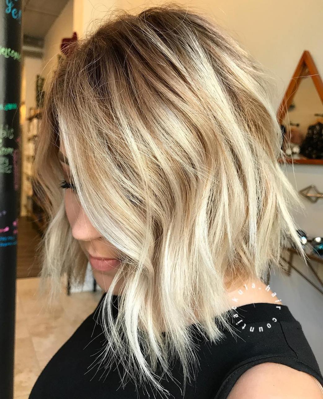 20 lange Choppy Bob Frisuren für Brünette und Blondinen  