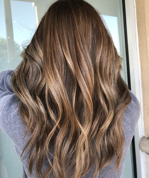 50 Ideen für hellbraunes Haar mit Highlights und Lowlights  