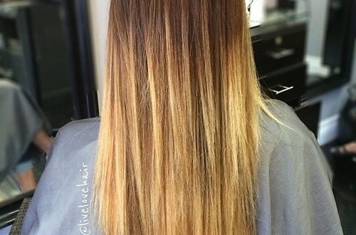 Glatt und Sexy Hair Beauty mit Ombre Glattes Haar 