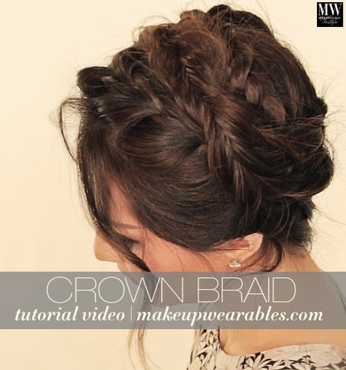 60 Breezy Crown Braid Frisuren für den Sommer 
