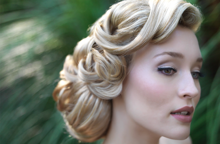 25 klassische und schöne Vintage Hochzeit Frisuren  