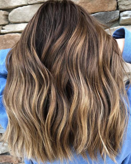 50 Ideen für hellbraunes Haar mit Highlights und Lowlights  