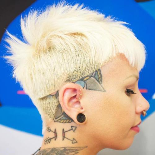 35 kurze Punk Frisuren, um Ihre Fantasie zu rocken  