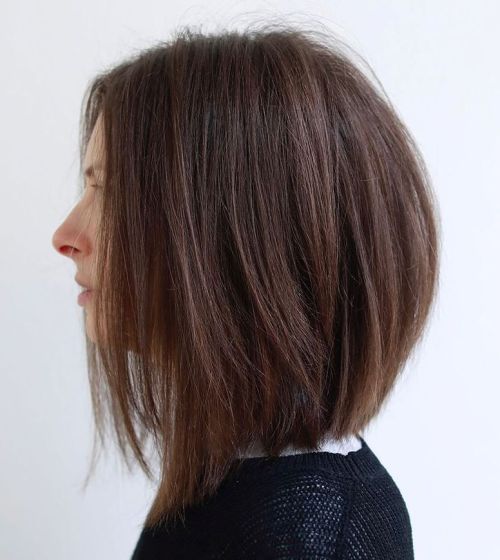 60 inspirierende lange Bob Frisuren und Haarschnitte  