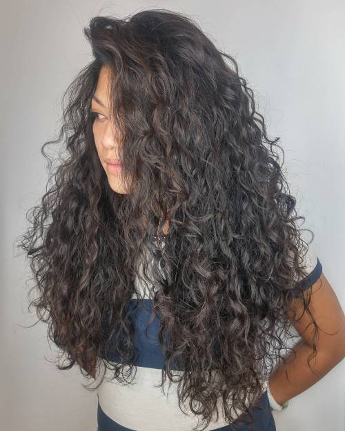 20 beeindruckende Frisuren und Frisuren für langes dunkelbraunes Haar 