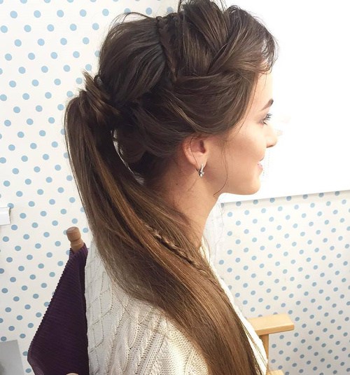 30 fantastische französische Braid Pferdeschwänze  