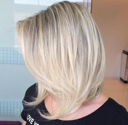 60 inspirierende lange Bob Frisuren und Haarschnitte  