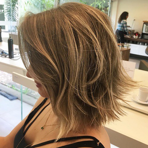 60 inspirierende lange Bob Frisuren und Haarschnitte  