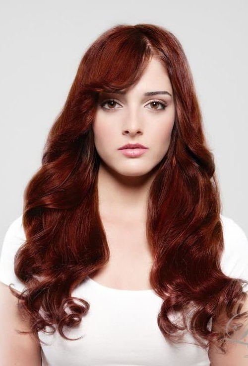 Neu dunkle rote Haarfarbe Trends  