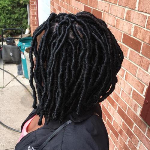 20 süße und kreative Ideen für kurze Faux Locs  