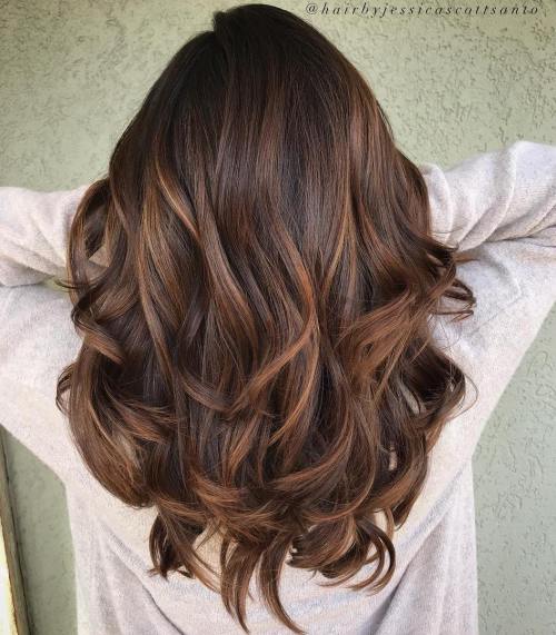 60 schokoladenbraune Haarfarbe Ideen für Brunettes 
